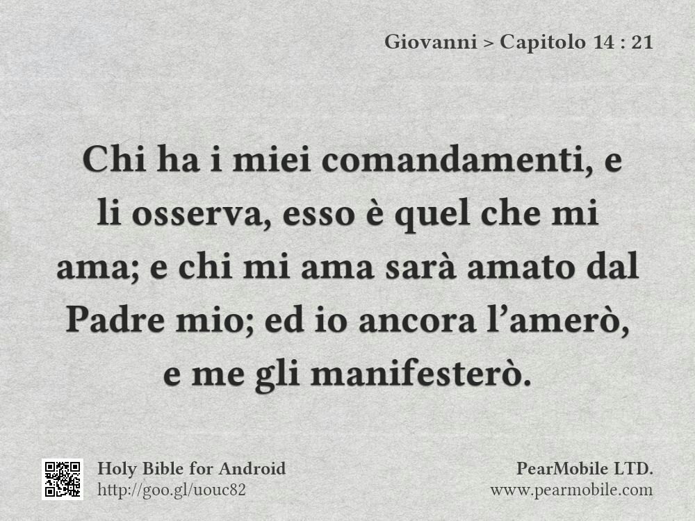 Giovanni, Capitolo 14:21